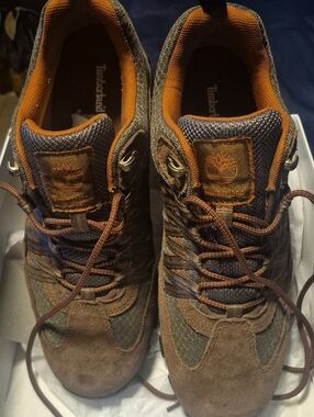 Timberland Brown and Gray Men's Hiking Boots